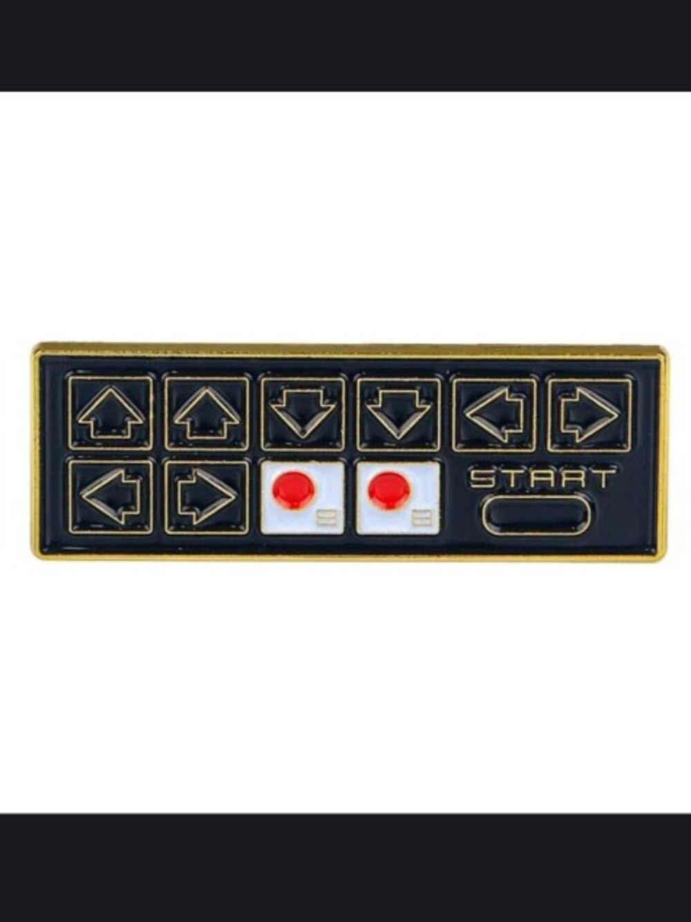 NINTENDO NES CONTROLLER OIL DRIPPED ENAMEL PIN LAPEL PIN BROOCH NWT